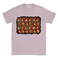 Lilac christmas gingerbread man and house background Classic Tee - BundleAndBundleShop