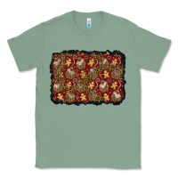Sage christmas gingerbread man and house background Classic Tee - BundleAndBundleShop