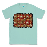 Seafoam christmas gingerbread man and house background Classic Tee - BundleAndBundleShop