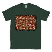 Sports Green christmas gingerbread man and house background Classic Tee - BundleAndBundleShop