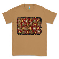 Toasted Coconut christmas gingerbread man and house background Classic Tee - BundleAndBundleShop