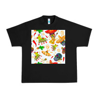 Black mexico seamless pattern Urban Heavy Tee - FaDigitalArtStudio