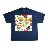 Navy mexico seamless pattern Urban Heavy Tee - FaDigitalArtStudio
