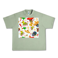 Oil Green mexico seamless pattern Urban Heavy Tee - FaDigitalArtStudio