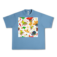 Pebble Blue mexico seamless pattern Urban Heavy Tee - FaDigitalArtStudio