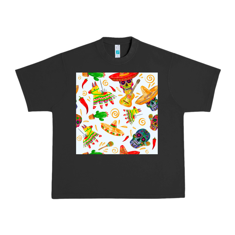 Mexico Seamless Pattern Urban Heavy Tee by FaDigitalArtStudio | Teevron