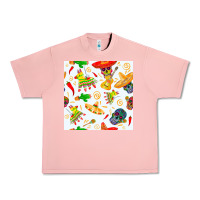 Salmon mexico seamless pattern Urban Heavy Tee - FaDigitalArtStudio