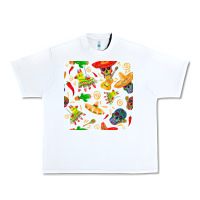 White mexico seamless pattern Urban Heavy Tee - FaDigitalArtStudio