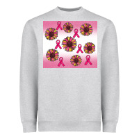 Heather Grey breast cancer awareness sunflower Heavyweight Sweatshirt - RanaPortraitStore