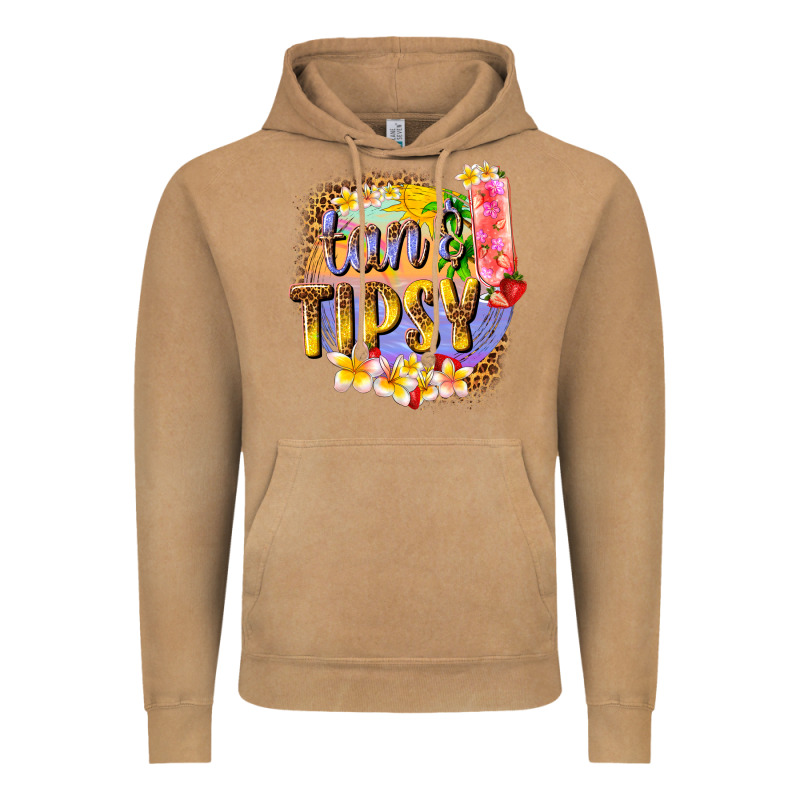 Tan Tipsy Summer Vintage Hoodie by texasbilliewilder | Teevron