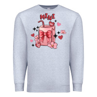 Heather Grey mini coffee cups Premium Sweatshirt - MaliasSmallBusiness