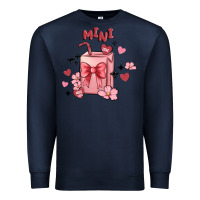 Navy mini coffee cups Premium Sweatshirt - MaliasSmallBusiness