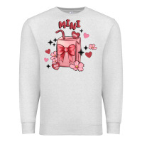 Oatmeal Heather mini coffee cups Premium Sweatshirt - MaliasSmallBusiness