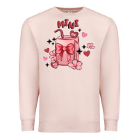 Pale Pink mini coffee cups Premium Sweatshirt - MaliasSmallBusiness