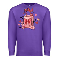 Purple mini coffee cups Premium Sweatshirt - MaliasSmallBusiness