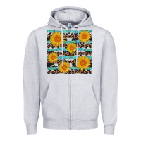 Sunflower Western Seamless Zipper Hoodie | Teevron
