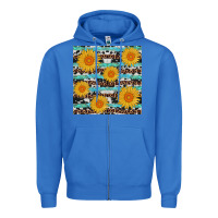 True Royal sunflower western seamless Zipper Hoodie - AdoDesignShop