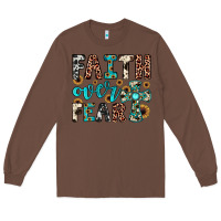 Chestnut faith over fear Long Sleeve Tee - JahusDesignShop