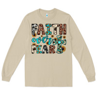 Mushroom faith over fear Long Sleeve Tee - JahusDesignShop