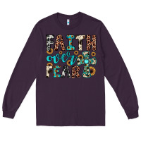 Plum faith over fear Long Sleeve Tee - JahusDesignShop