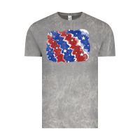 Cloud Rock Patriotic tie dye background Vintage Tee - CowGirlArtShop