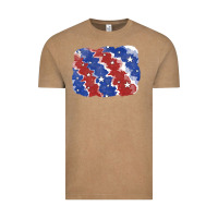 Vintage Coffee Patriotic tie dye background Vintage Tee - CowGirlArtShop