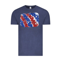 Vintage Denim Patriotic tie dye background Vintage Tee - CowGirlArtShop