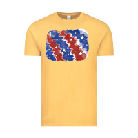 Vintage Mustard Patriotic tie dye background Vintage Tee - CowGirlArtShop
