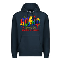 Navy adhd awareness Premium Hoodie - LillyAllenDesigns