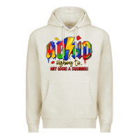 Oatmeal Heather adhd awareness Premium Hoodie - LillyAllenDesigns