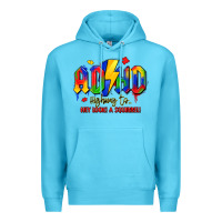Ocean Blue adhd awareness Premium Hoodie - LillyAllenDesigns