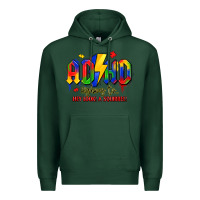 Sports Green adhd awareness Premium Hoodie - LillyAllenDesigns