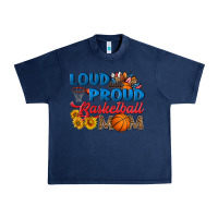 Navy loud and proud basketball mom Urban Heavy Tee - HRA Design Shop