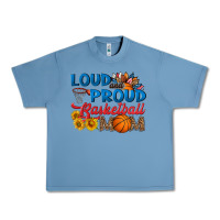 Pebble Blue loud and proud basketball mom Urban Heavy Tee - HRA Design Shop