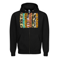 Black western brushstroke Zipper Hoodie - AdoDesignShop