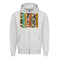 Dove Grey western brushstroke Zipper Hoodie - AdoDesignShop