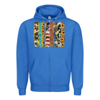True Royal western brushstroke Zipper Hoodie - AdoDesignShop
