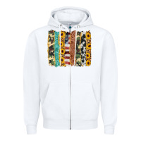 White western brushstroke Zipper Hoodie - AdoDesignShop