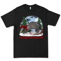 Greetings Of The Season Y'all With Armadillo Premium Tee | Teevron