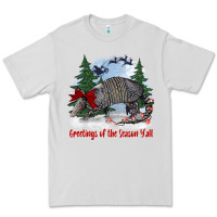 Dove Grey greetings of the season y'all with armadillo Premium Tee - BarkalooDesign