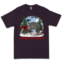 Plum greetings of the season y'all with armadillo Premium Tee - BarkalooDesign