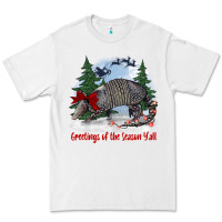 White greetings of the season y'all with armadillo Premium Tee - BarkalooDesign