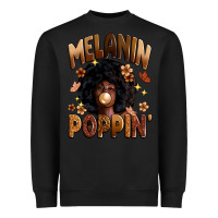 Black melanin poppin Heavyweight Sweatshirt - Zillion Design Studio
