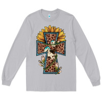Moon Dust leopard cross  sunflower Long Sleeve Tee - JahusDesignShop