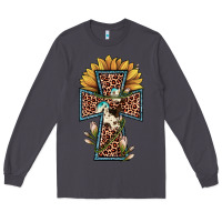 Smoke leopard cross  sunflower Long Sleeve Tee - JahusDesignShop
