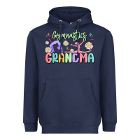 Navy gymnastics grandma Heavyweight Hoodie - MaliasSmallBusiness