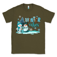 Army Green winter vibes Classic Tee - AdoDesignShop