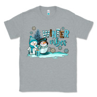 Heather Grey winter vibes Classic Tee - AdoDesignShop