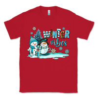 Red winter vibes Classic Tee - AdoDesignShop