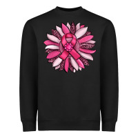 Black breast awareness cancer pink sunflower Heavyweight Sweatshirt - RanaPortraitStore